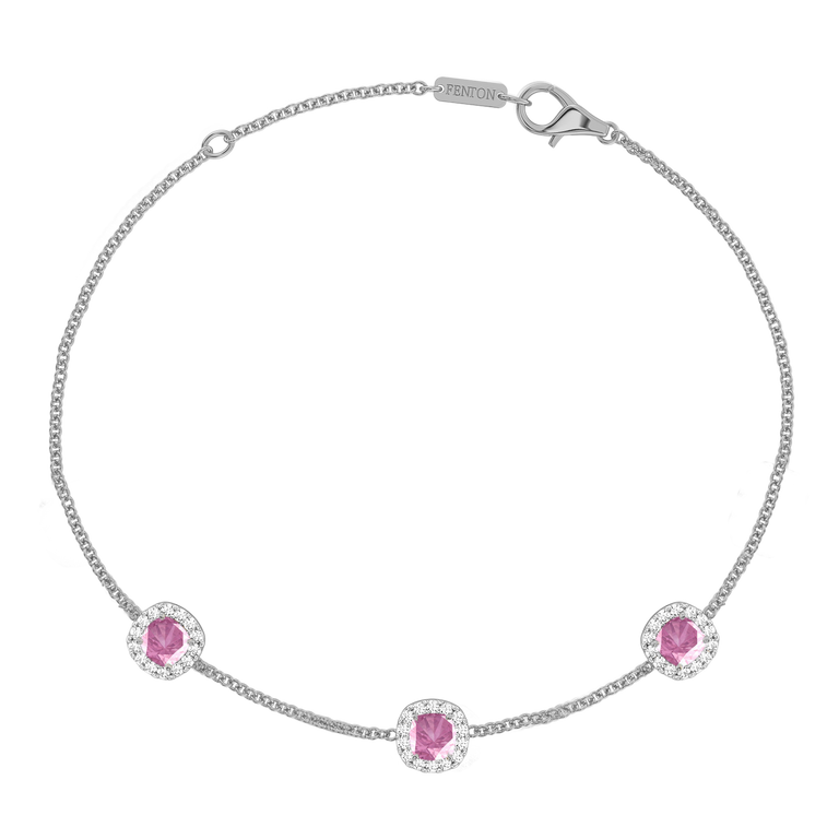 Garland Pink Sapphire Bracelet