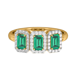 Garland Emerald Emerald 18K Yellow Gold Ring