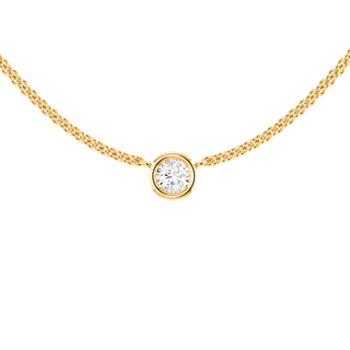 Little Bezel Diamond Necklace