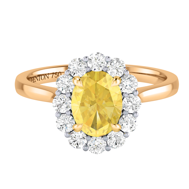 Mayfair Oval Yellow Sapphire 18K Yellow Gold Ring