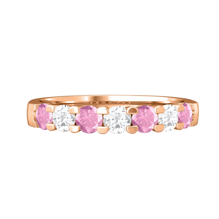 The Seven Stone, Pink Sapphire, 18K Rose Gold