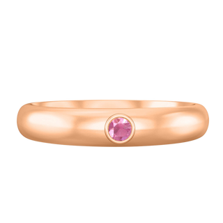 The Single Stone, Pink Sapphire, 18K Rose Gold
