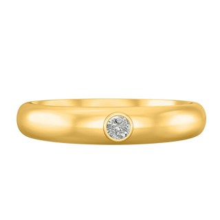 The Single Stone, Diamond, 18K Yellow Gold