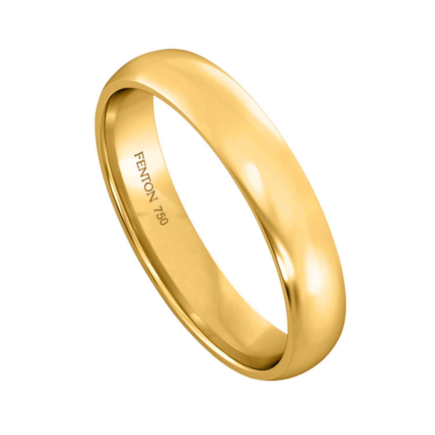Fenton - Thick Band, 18Kt Yellow Gold - Wedding Ring